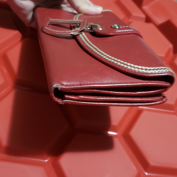 Authentic vintage Dior red leather wallet - Picture 8 of 12